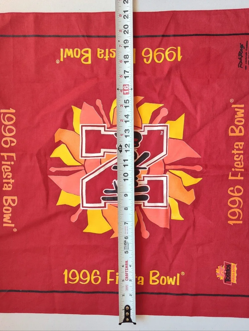 Nebraska Huskers Red 1996 Fiesta Bowl Wall Tapestry